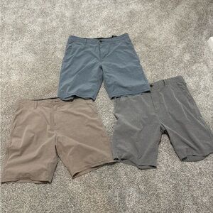 Men's VISSLA Casual Shorts Lot size 36 Blue, Gray, and Tan